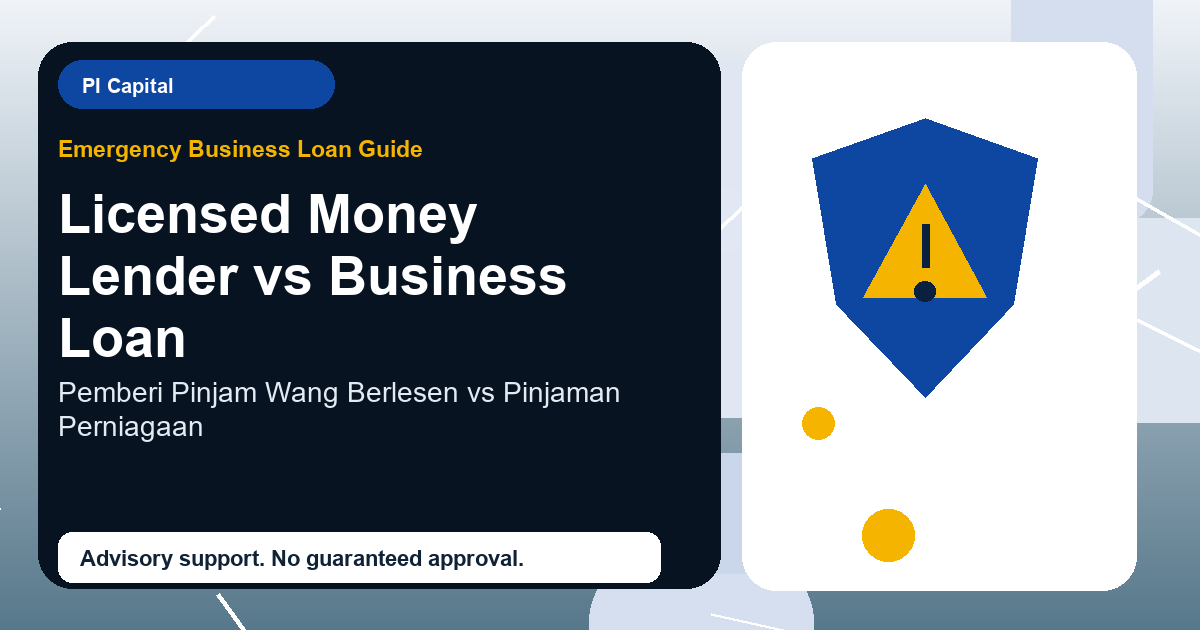 Licensed Money Lender vs Business Loan advisory discussion in Malaysia